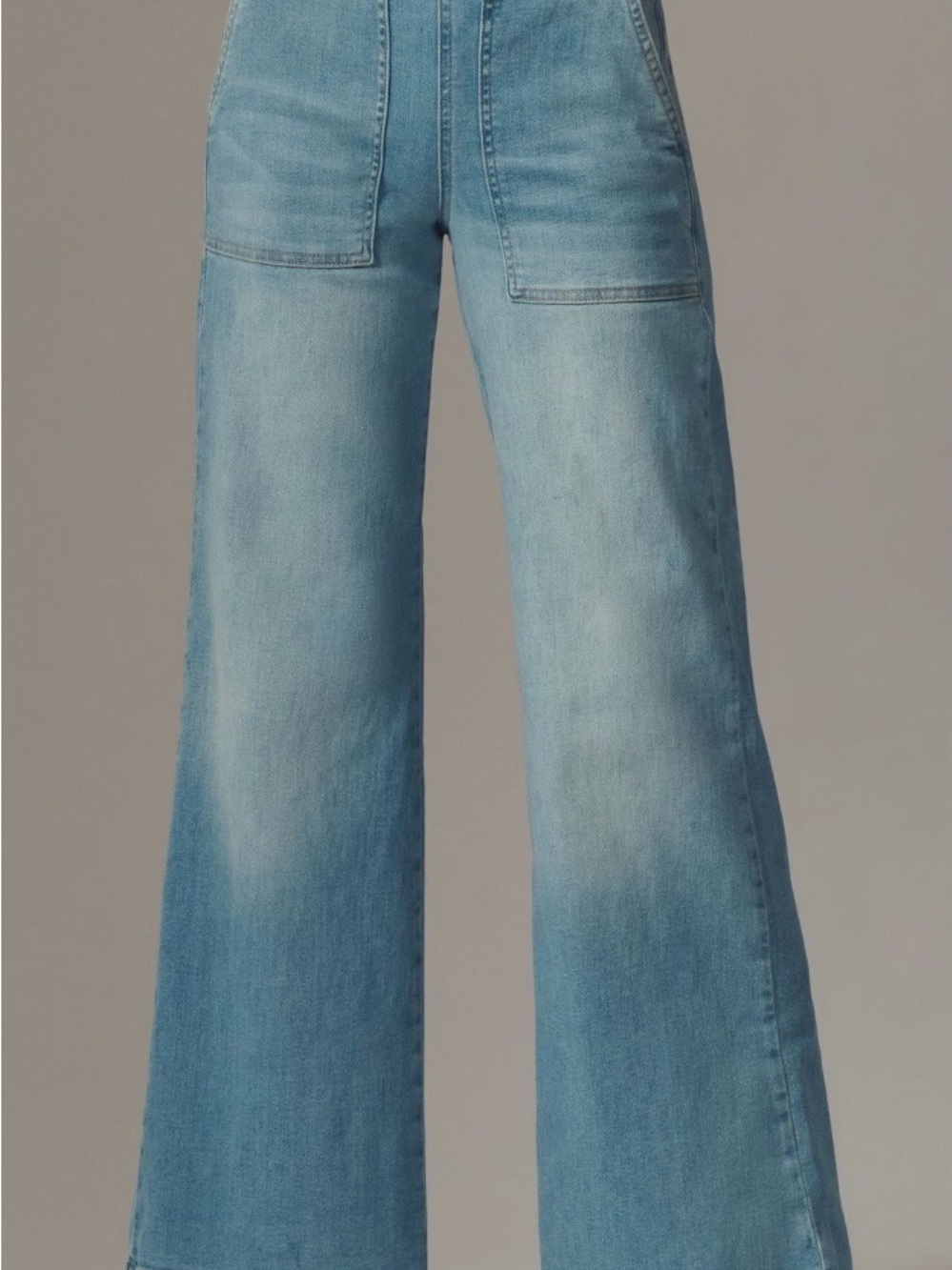 Anthropologie the Kit high Rise Women's Light Blue Wide-Leg Jeans - 28p